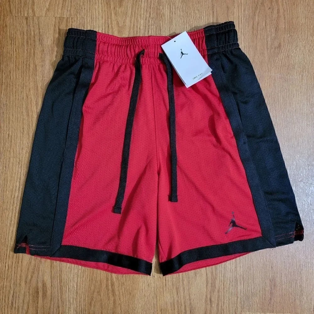 Air Jordan 1 2 3 4 5 11 12 13 Bred Chicago Bulls Basketball Shorts Dri-Fit Small